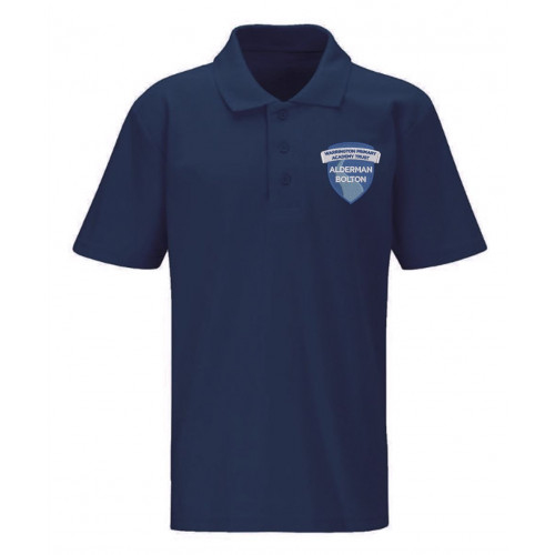 Alderman Bolton School Unisex Staff Polo Shirt Navy Size Small