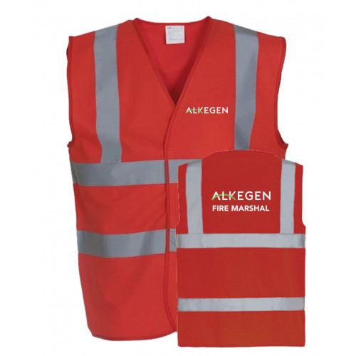 Alkegen Fire Marshall Vest Red Size Small