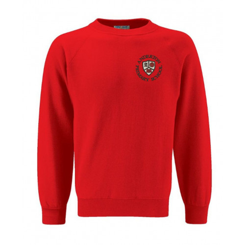 Anderton School Round Neck Sweatshirt Red Age 2