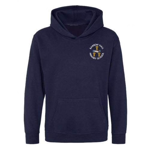 Barrow Hall School PE Hoodie Navy Age 3/4