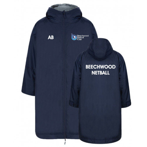 Beechwood Netball All-Weather Robe Navy Age 5/8