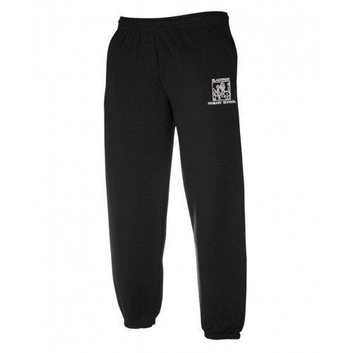 Black jogging bottoms school best sale