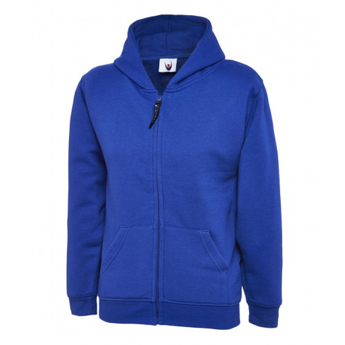 Broomfields Junior School PE Zip Hoodie Royal Age 5/6 - No Logo