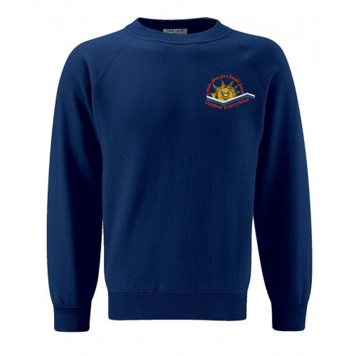 Claypool School Round Neck Sweatshirt Navy (Year 6 Only) Size 30"