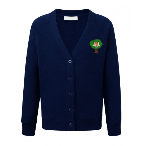Navy school cardigan with pockets hotsell