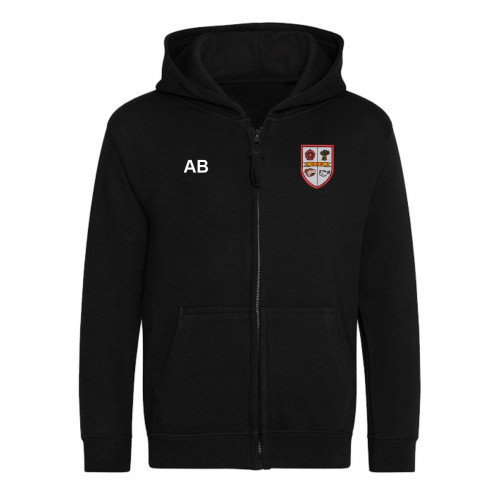 Great Sankey Primary Zipped PE Hoodie Black Size 3/4
