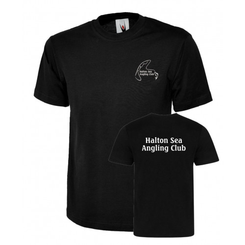 Halton Sea Angling Club T-Shirt Black Size XSmall