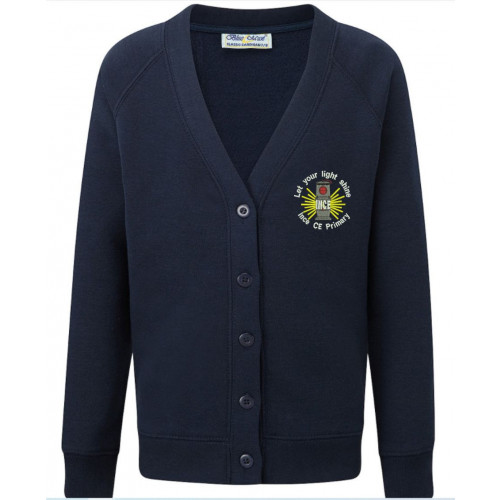 Ince CE Primary School Cardigan Navy Age 3/4