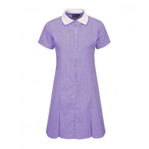 Latchford School Summer Dress Purple Age 3/4