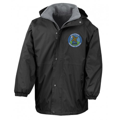 Millstead School Staff Waterproof Coat Black Size Small