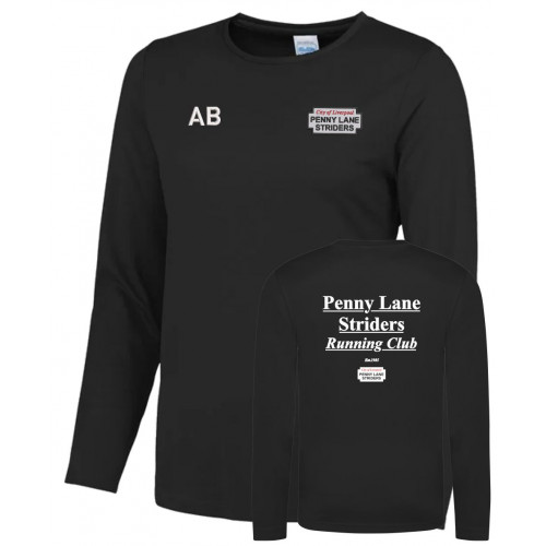 Penny Lane Striders Ladies Long Sleeved T-Shirt Black Size XSmall (8)