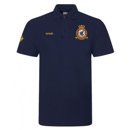 Royal Air Force Air Cadets 70 Squadron Polo Shirt Navy Size XSmall
