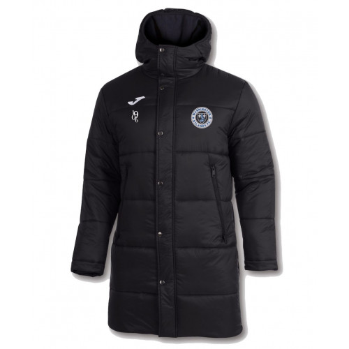 Warrington Rylands FC Joma Bench Coat Black Size 2XS