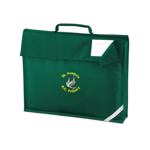 St Austins School Book Bag - Bottle Green