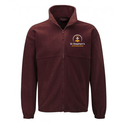 St Stephens Primary School Fleece Burgundy Size Small