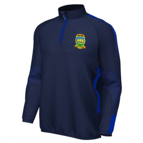 The Heath Sports 1/4 Zip Top Navy/Royal Size Medium Youth