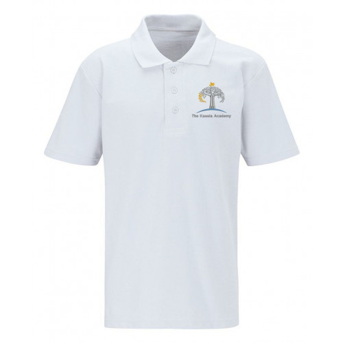 Kassia Academy School Polo Shirt White Age 3/4