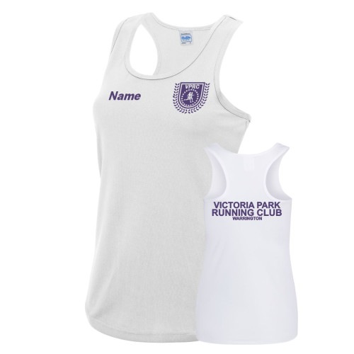 Victoria Park Running Club White Vest - Ladies