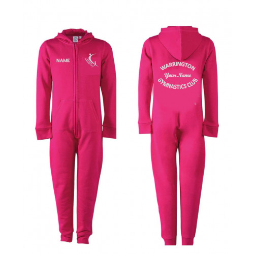 Warrington Gymnastics Boys Onesie Hot Pink Age 3/4