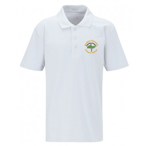 Woolston Community Primary Polo Shirt - White