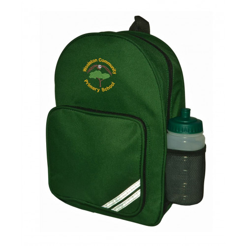Woolston Community Primary Backpack - Bottle Green