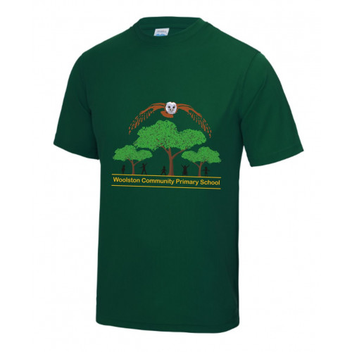 Woolston Community Primary Cool PE T-Shirt - Green