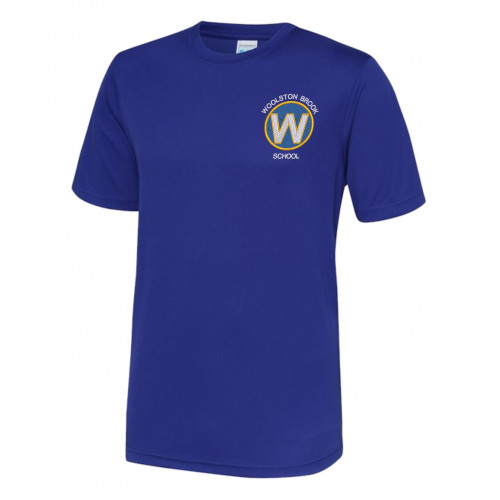 Woolston Brook School Staff T-Shirt Reflex Blue Size XSmall