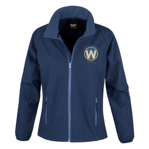 Woolston Brook School Staff Softshell Jacket Navy - Ladies