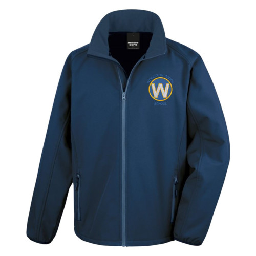 Woolston Brook School Staff Softshell Jacket Navy - Unisex