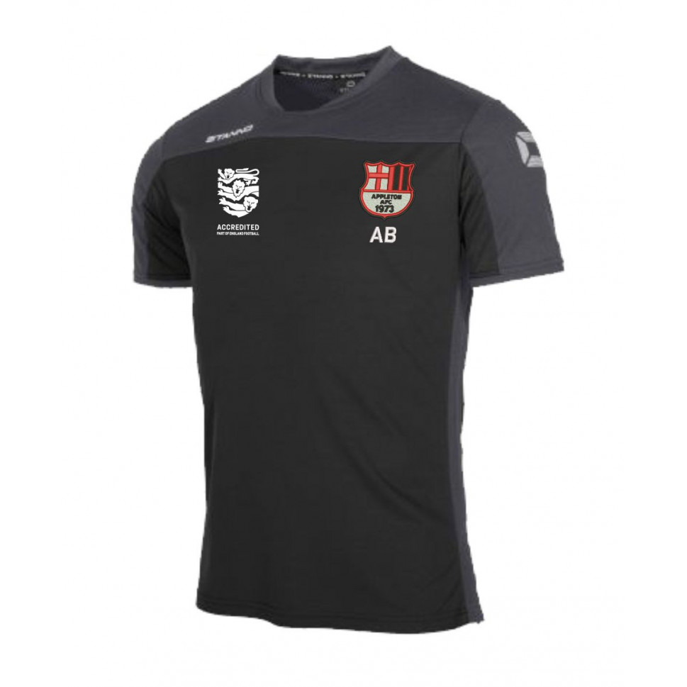 Touchline UK Appleton AFC TShirt Black/Anthracite