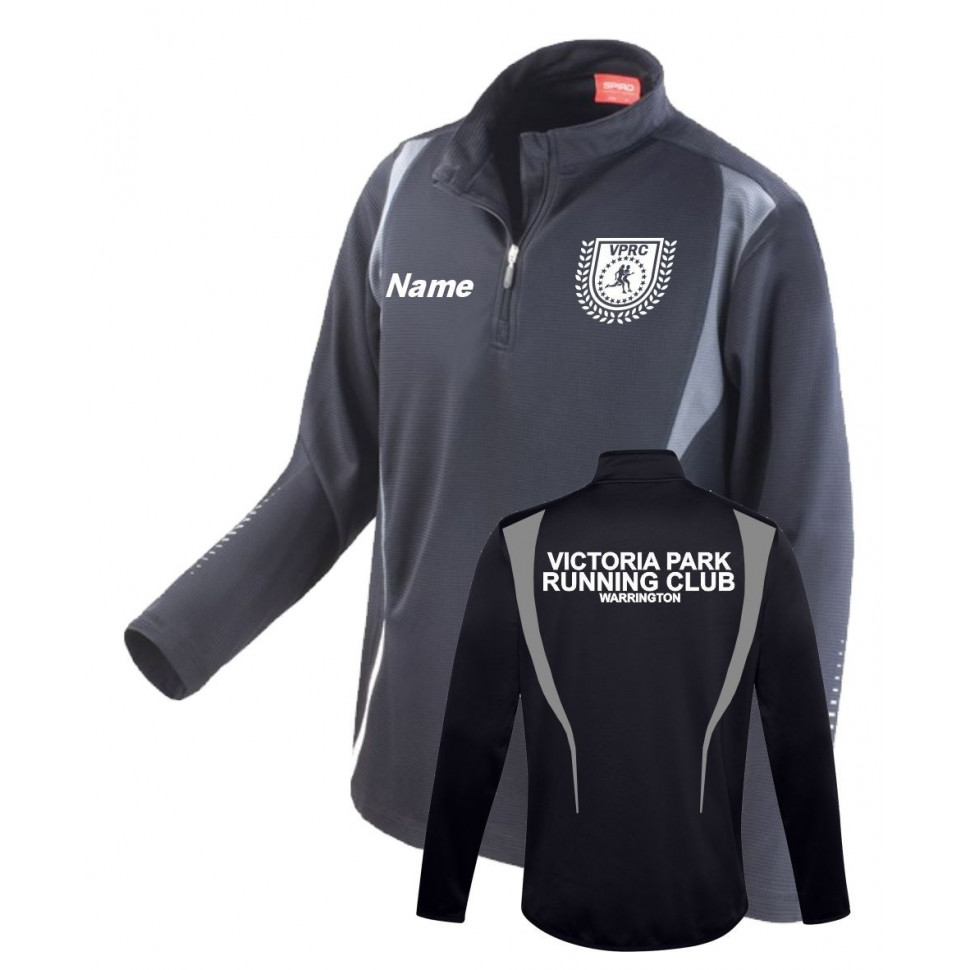 Touchline UK Victoria Park Running Club Spiro Training Top Unisex